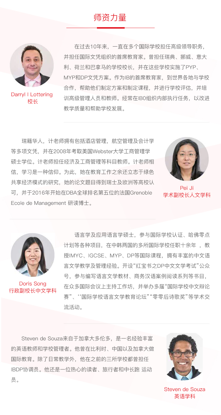 華二紫竹萊蒙尼亞學院師資