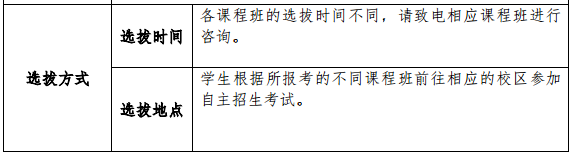 協(xié)和雙語高級(jí)中學(xué)(高中國(guó)際課程班)選拔方式